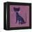 The Blue Cat, 1970s-George Adamson-Framed Premier Image Canvas