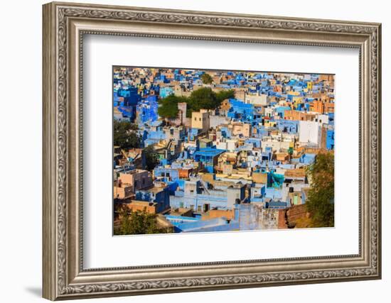 The Blue City, Jodhpur, Rajasthan, India. March 2015.-Mark MacEwen-Framed Photographic Print
