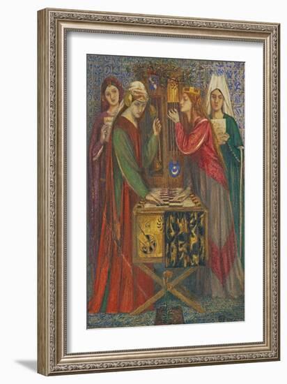 The Blue Closet-Dante Gabriel Rossetti-Framed Giclee Print