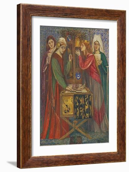 The Blue Closet-Dante Gabriel Rossetti-Framed Giclee Print