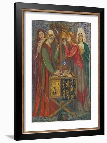 The Blue Closet-Dante Gabriel Rossetti-Framed Giclee Print