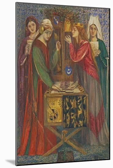 The Blue Closet-Dante Gabriel Rossetti-Mounted Giclee Print