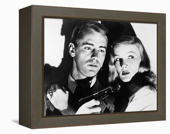 The Blue Dahlia, 1946-null-Framed Premier Image Canvas