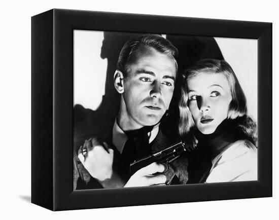 The Blue Dahlia, 1946-null-Framed Premier Image Canvas