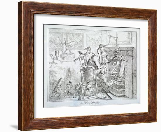 The Blue Devils, 1835-George Cruikshank-Framed Giclee Print