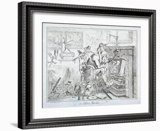 The Blue Devils, 1835-George Cruikshank-Framed Giclee Print