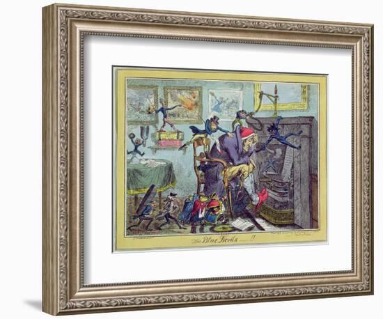 The Blue Devils!, Published by Hannah Humphrey, 10th January 1823-George Cruikshank-Framed Giclee Print