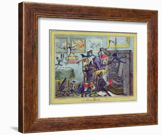 The Blue Devils!, Published by Hannah Humphrey, 10th January 1823-George Cruikshank-Framed Giclee Print