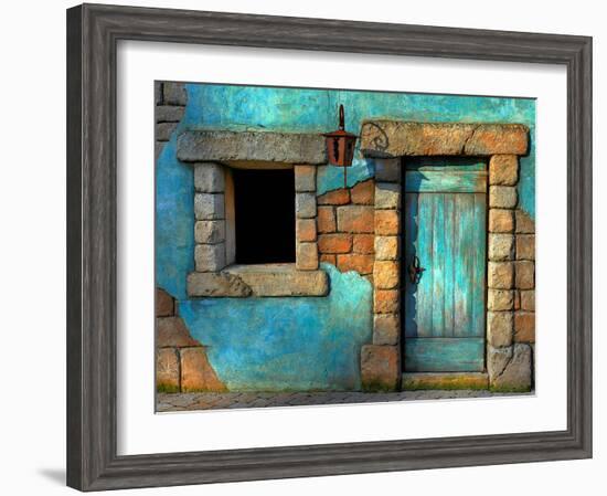 The Blue Door-Philippe Sainte-Laudy-Framed Photographic Print