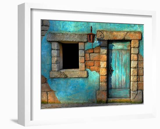 The Blue Door-Philippe Sainte-Laudy-Framed Photographic Print