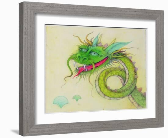 The Blue Eared Dragon, 2000-Wayne Anderson-Framed Giclee Print