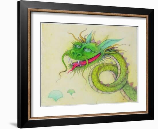 The Blue Eared Dragon, 2000-Wayne Anderson-Framed Giclee Print