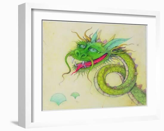 The Blue Eared Dragon, 2000-Wayne Anderson-Framed Giclee Print