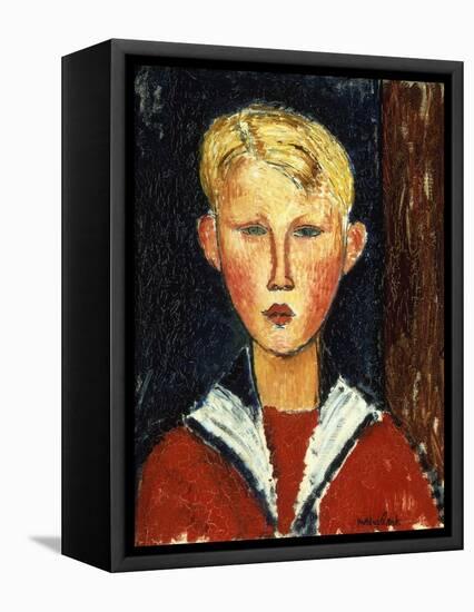 The Blue-Eyed Boy, 1916-Amedeo Modigliani-Framed Premier Image Canvas