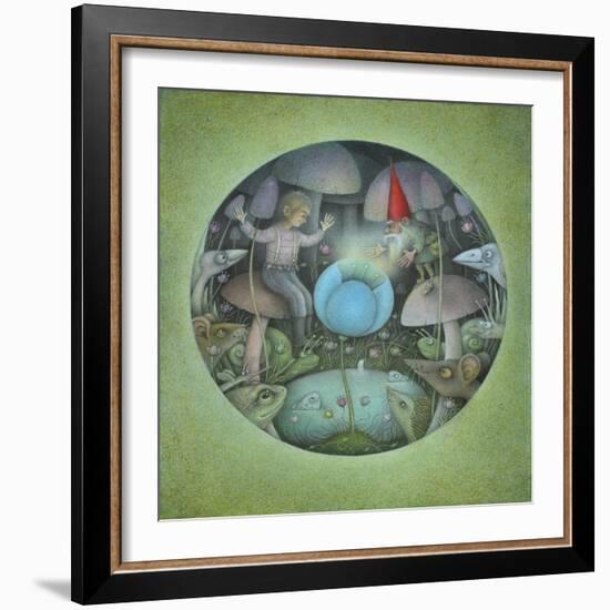 The Blue Flower-Wayne Anderson-Framed Giclee Print