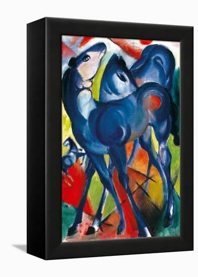 The Blue Foals. 1913-Franz Marc-Framed Premier Image Canvas