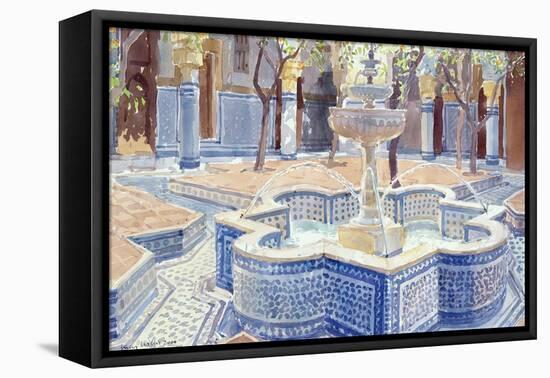 The Blue Fountain, 2000-Lucy Willis-Framed Premier Image Canvas