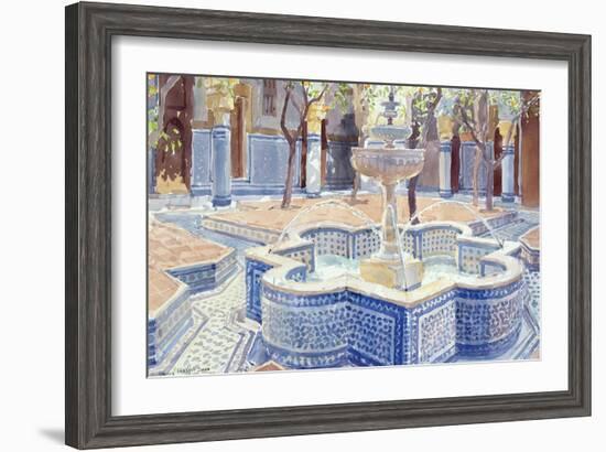 The Blue Fountain, 2000-Lucy Willis-Framed Giclee Print