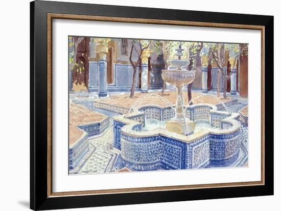 The Blue Fountain, 2000-Lucy Willis-Framed Giclee Print