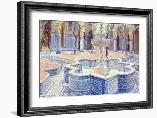 The Blue Fountain, 2000-Lucy Willis-Framed Giclee Print