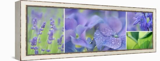 The Blue Garden-Cora Niele-Framed Stretched Canvas