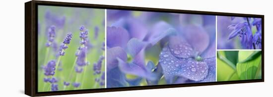 The Blue Garden-Cora Niele-Framed Stretched Canvas