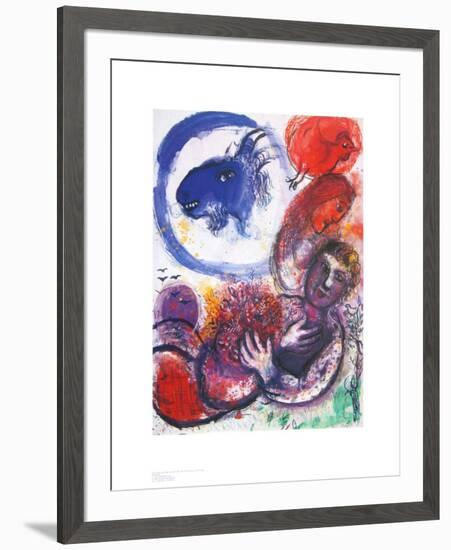 The Blue Goat-Marc Chagall-Framed Art Print