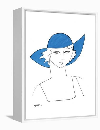 The Blue Hat-Marsha Hammel-Framed Stretched Canvas