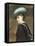 The Blue Hat-Charles Lidderdale-Framed Premier Image Canvas