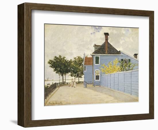 The Blue House, Zaandam-Claude Monet-Framed Giclee Print