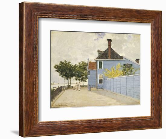 The Blue House, Zaandam-Claude Monet-Framed Giclee Print