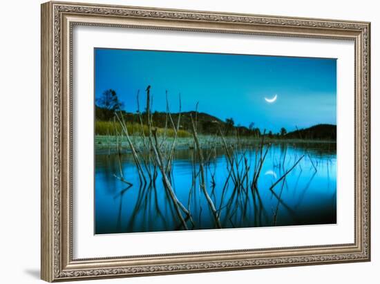 The Blue Lake-Lee Sie-Framed Photographic Print