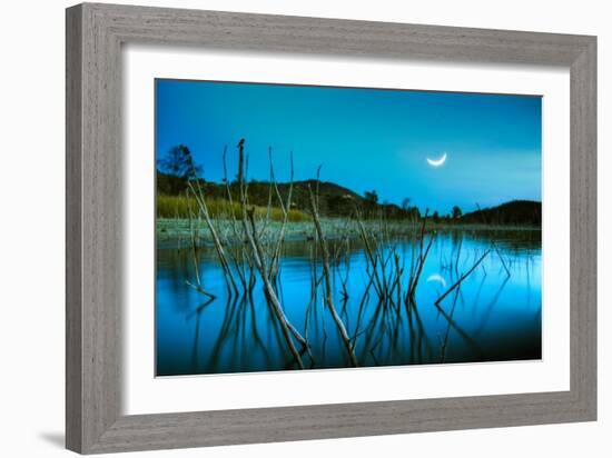 The Blue Lake-Lee Sie-Framed Photographic Print