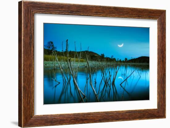 The Blue Lake-Lee Sie-Framed Photographic Print