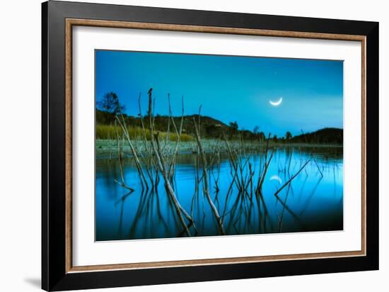 The Blue Lake-Lee Sie-Framed Photographic Print