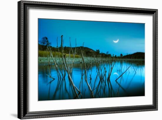 The Blue Lake-Lee Sie-Framed Photographic Print