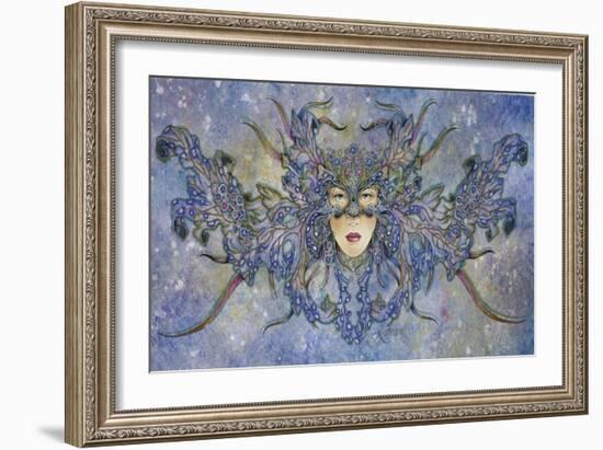 The Blue Mask-Linda Ravenscroft-Framed Giclee Print