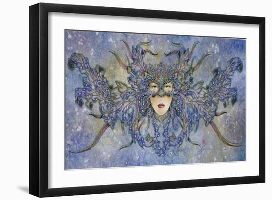 The Blue Mask-Linda Ravenscroft-Framed Giclee Print