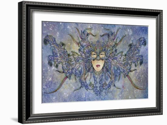 The Blue Mask-Linda Ravenscroft-Framed Giclee Print