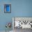The Blue Mediterranean Door-Markus Bleichner-Framed Stretched Canvas displayed on a wall