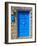 The Blue Mediterranean Door-Markus Bleichner-Framed Art Print