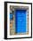 The Blue Mediterranean Door-Markus Bleichner-Framed Art Print