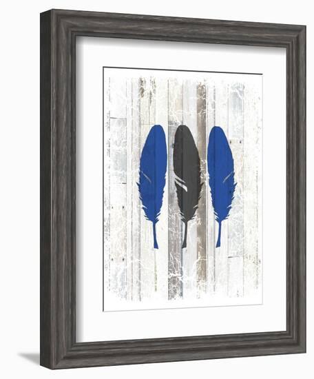 The Blue Moose - Feathers-LightBoxJournal-Framed Giclee Print