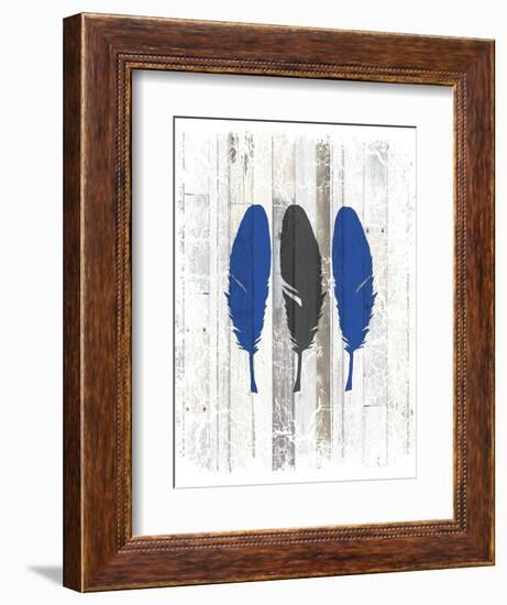 The Blue Moose - Feathers-LightBoxJournal-Framed Giclee Print