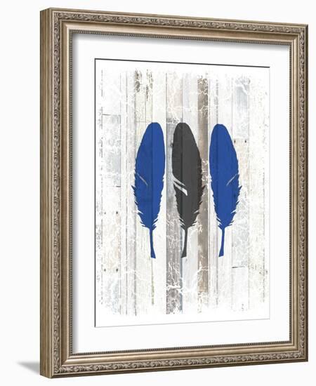 The Blue Moose - Feathers-LightBoxJournal-Framed Giclee Print