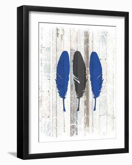 The Blue Moose - Feathers-LightBoxJournal-Framed Giclee Print