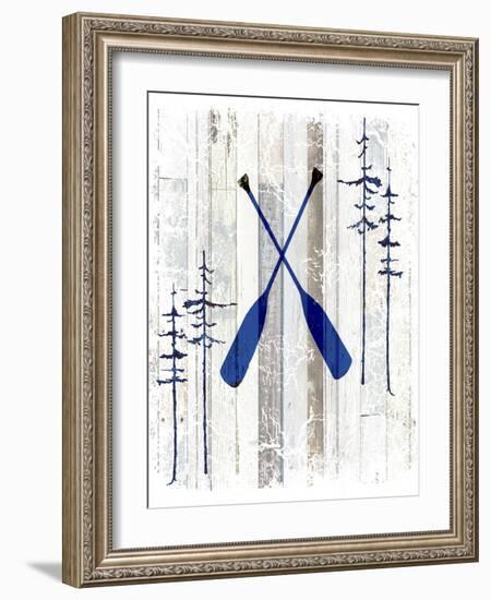 The Blue Moose - Oars-LightBoxJournal-Framed Giclee Print