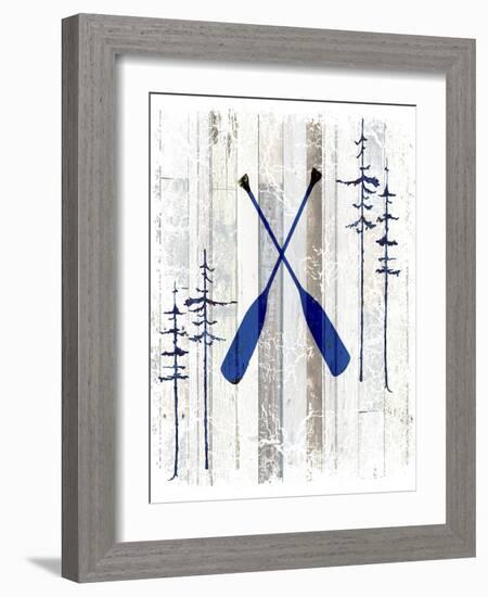 The Blue Moose - Oars-LightBoxJournal-Framed Giclee Print