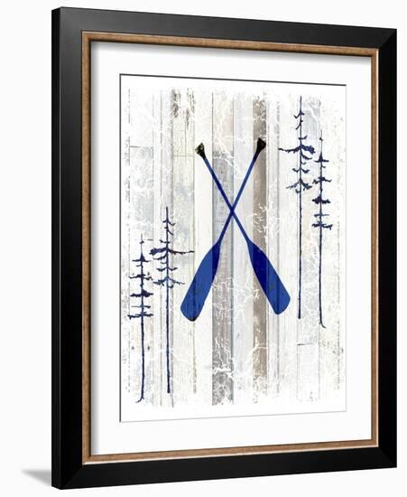 The Blue Moose - Oars-LightBoxJournal-Framed Giclee Print