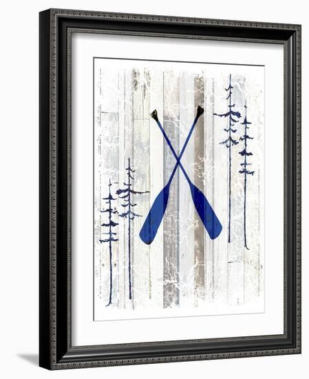 The Blue Moose - Oars-LightBoxJournal-Framed Giclee Print